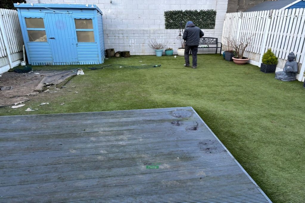 Porcelain Tile Patio with Raised Flowerbeds in Wicklow (3)