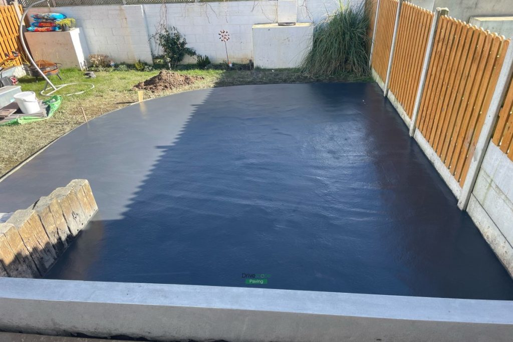 Imprint Concrete Patio with Bull-Nose Kerbing and Granite Steps in Wicklow Town (4)