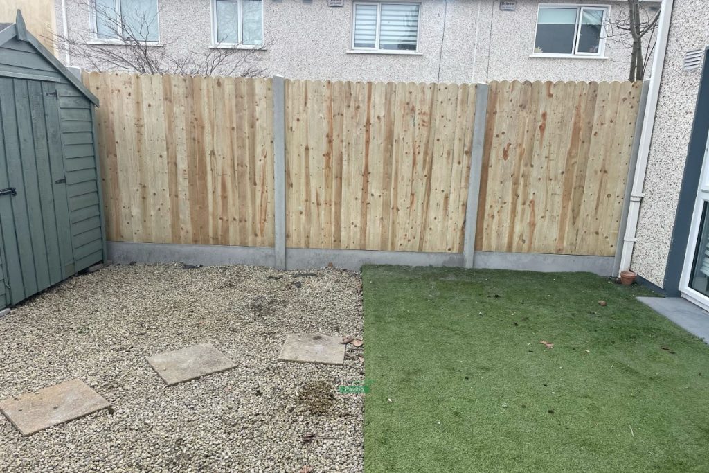 New Closed Panel Fence and Pedestrian Gate Installed in Swords, County Dublin (8)
