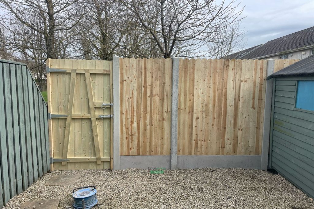 New Closed Panel Fence and Pedestrian Gate Installed in Swords, County Dublin