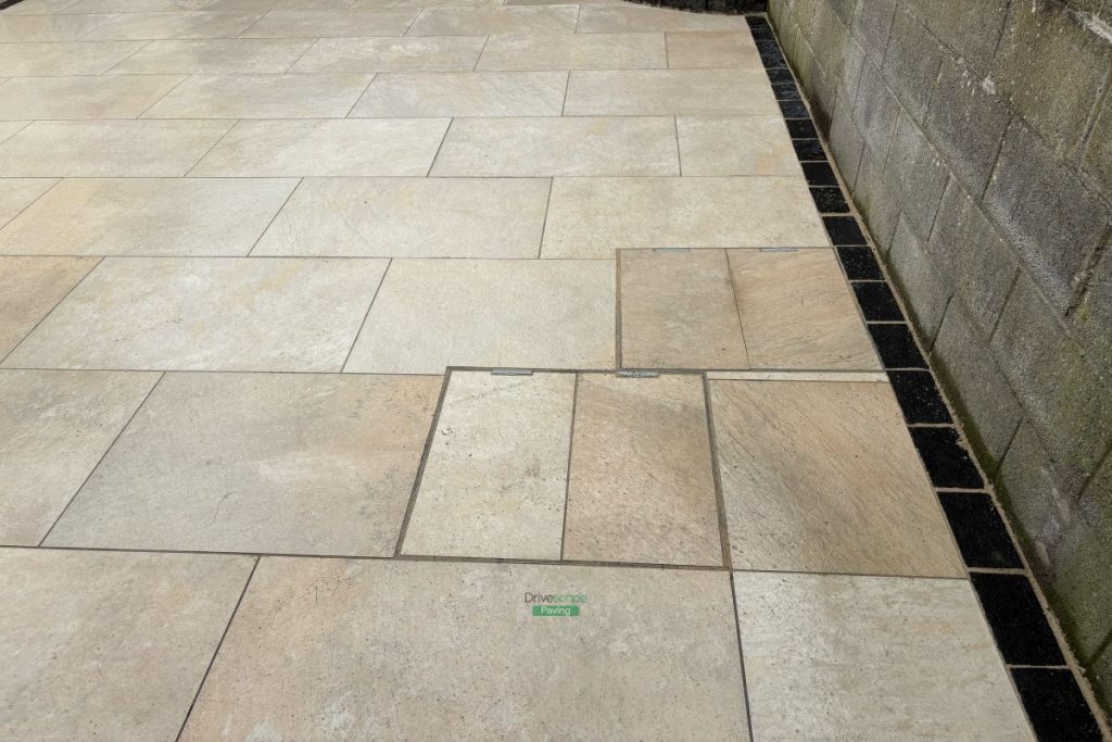 Porcelain Tiled Patio with Limestone Walling in Malahide, Co. Dublin (3)
