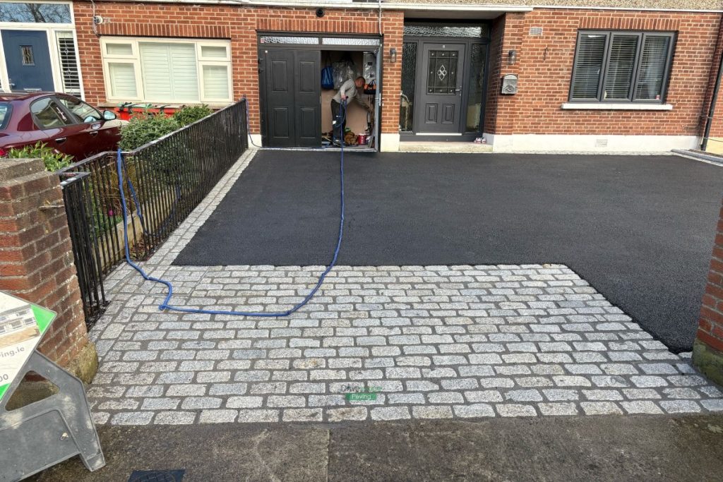 Asphalt Driveway with Tumbled Cobblestones in Clontarf, Dublin (6)