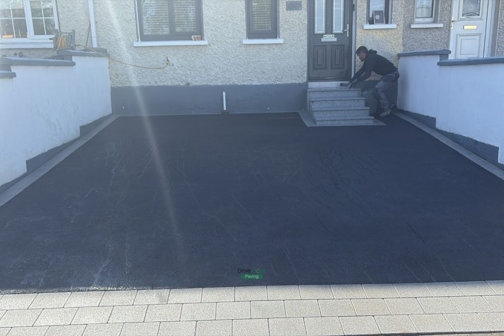 SMA Driveway with Bullnose Granite Steps and Borders in Saggart, Co. Dublin (2)