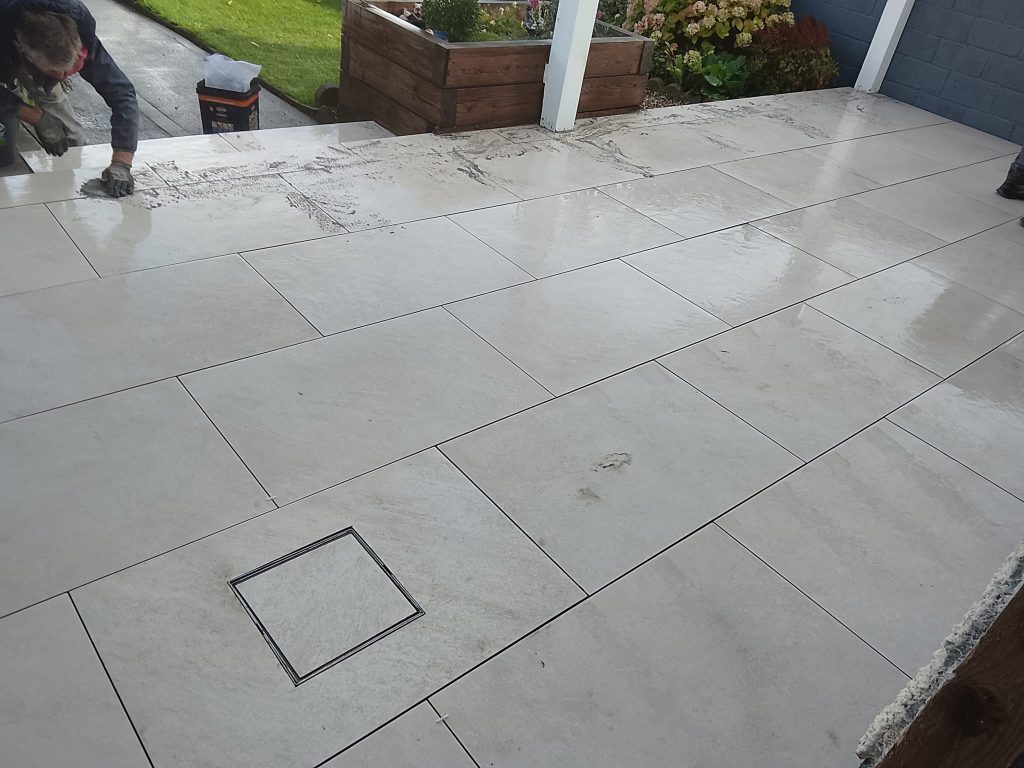 Sonic Silk Porcelain Patio with Granite Steps in Donaghmede, Dublin (6)